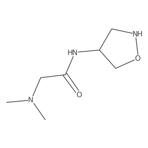 2-(dimethylamino)-N-[(4S)-1,2-oxazolidin-4-yl]acetamide结构式