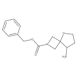 Benzyl 8-amino-5-oxa-2-azaspiro[3.4]octane-2-carboxylate Structure