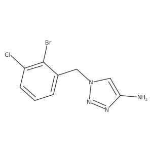 1-[(2-bromo-3-chlorophenyl)methyl]-1H-1,2,3-triazol-4-amine Structure
