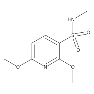 2,6-dimethoxy-N-methylpyridine-3-sulfonamide Structure