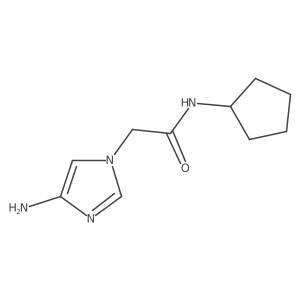 2-(4-amino-1H-imidazol-1-yl)-N-cyclopentylacetamide Structure