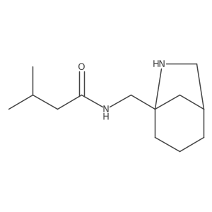 N-({6-azabicyclo[3.2.1]octan-5-yl}methyl)-3-methylbutanamide Structure