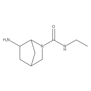 6-amino-N-ethyl-2-azabicyclo[2.2.1]heptane-2-carboxamide结构式