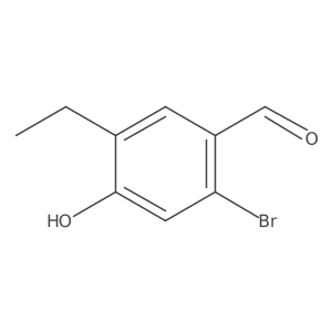 2-Bromo-5-ethyl-4-hydroxybenzaldehyde结构式