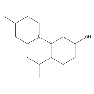 3-(4-Methylpiperidin-1-yl)-4-(propan-2-yl)cyclohexan-1-ol Structure