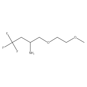 1-(2-Amino-4,4,4-trifluorobutoxy)-2-methoxyethane Structure