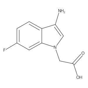 2-(3-amino-6-fluoro-1H-indol-1-yl)acetic acid Structure