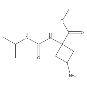 Methyl 3-amino-1-{[(propan-2-yl)carbamoyl]amino}cyclobutane-1-carboxylate Structure