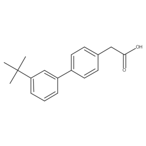 2-[4-(3-Tert-butylphenyl)phenyl]acetic acid结构式