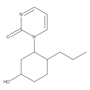 1-(5-Hydroxy-2-propylcyclohexyl)-1,2-dihydropyrimidin-2-one结构式
