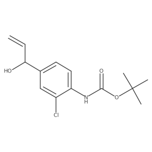 tert-butyl N-[2-chloro-4-(1-hydroxyprop-2-en-1-yl)phenyl]carbamate结构式