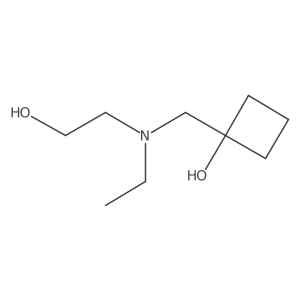 1-{[Ethyl(2-hydroxyethyl)amino]methyl}cyclobutan-1-ol Structure