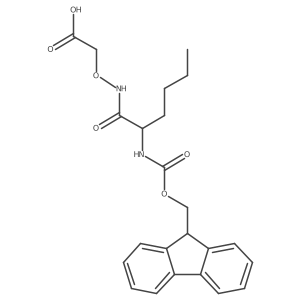 2-{[2-({[(9H-fluoren-9-yl)methoxy]carbonyl}amino)hexanamido]oxy}acetic acid结构式