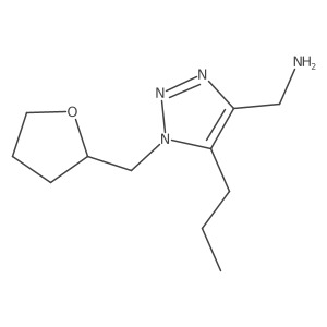 {1-[(oxolan-2-yl)methyl]-5-propyl-1H-1,2,3-triazol-4-yl}methanamine Structure
