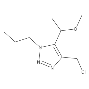 4-(chloromethyl)-5-(1-methoxyethyl)-1-propyl-1H-1,2,3-triazole Structure