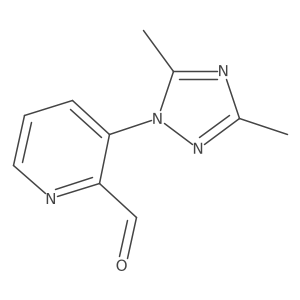 3-(dimethyl-1H-1,2,4-triazol-1-yl)pyridine-2-carbaldehyde结构式