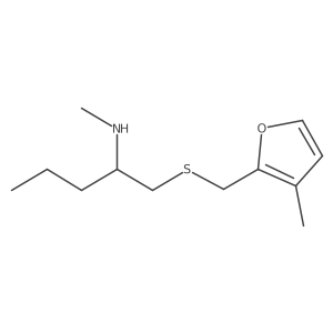 Methyl(1-{[(3-methylfuran-2-yl)methyl]sulfanyl}pentan-2-yl)amine Structure
