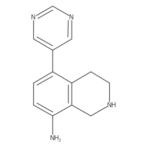 5-(Pyrimidin-5-yl)-1,2,3,4-tetrahydroisoquinolin-8-amine结构式
