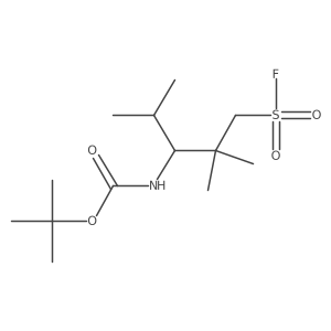 tert-butyl N-[1-(fluorosulfonyl)-2,2,4-trimethylpentan-3-yl]carbamate Structure