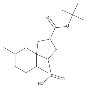 2-[(Tert-butoxy)carbonyl]-6,9-dimethyl-2-azaspiro[4.5]decane-4-carboxylic acid Structure