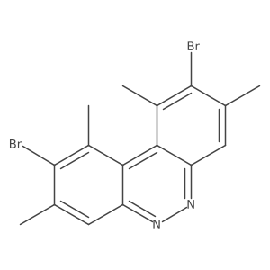 2,9-Dibromo-1,3,8,10-tetramethylbenzo[c]cinnoline结构式