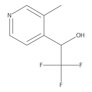 (1R)-2,2,2-trifluoro-1-(3-methylpyridin-4-yl)ethan-1-ol Structure