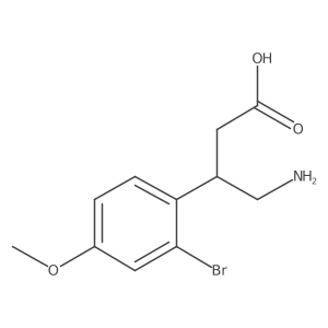 4-Amino-3-(2-bromo-4-methoxyphenyl)butanoic acid结构式