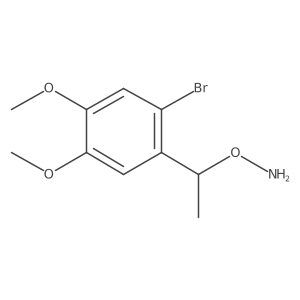 O-[1-(2-bromo-4,5-dimethoxyphenyl)ethyl]hydroxylamine Structure