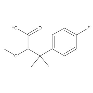 3-(4-Fluorophenyl)-2-methoxy-3-methylbutanoic acid Structure