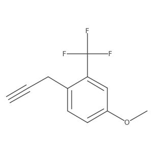 4-Methoxy-1-(prop-2-yn-1-yl)-2-(trifluoromethyl)benzene Structure