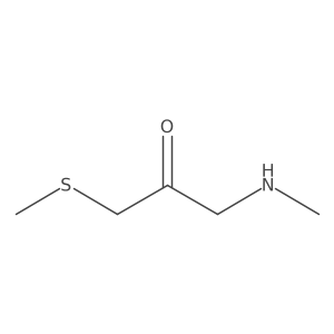 Methyl[3-(methylsulfanyl)-2-oxopropyl]amine Structure