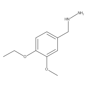 [(4-Ethoxy-3-methoxyphenyl)methyl]hydrazine Structure