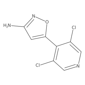 5-(3,5-Dichloropyridin-4-yl)-1,2-oxazol-3-amine Structure