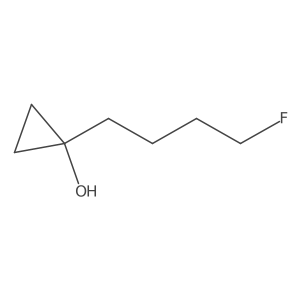 1-(4-Fluorobutyl)cyclopropan-1-ol Structure