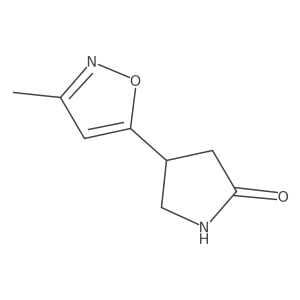 4-(3-Methyl-1,2-oxazol-5-yl)pyrrolidin-2-one Structure