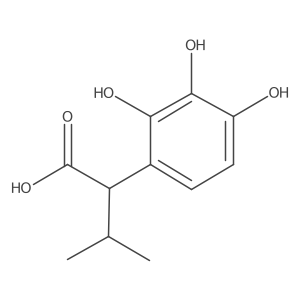 3-Methyl-2-(2,3,4-trihydroxyphenyl)butanoic acid结构式