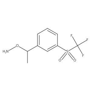 O-[1-(3-trifluoromethanesulfonylphenyl)ethyl]hydroxylamine Structure