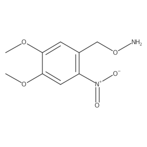 O-[(4,5-dimethoxy-2-nitrophenyl)methyl]hydroxylamine Structure