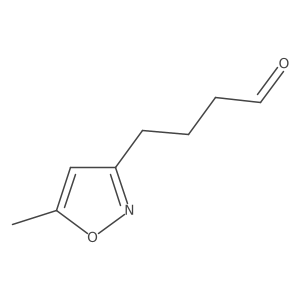 4-(5-Methyl-1,2-oxazol-3-yl)butanal结构式