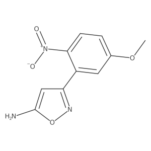 3-(5-Methoxy-2-nitrophenyl)-1,2-oxazol-5-amine结构式