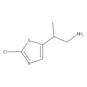 2-(2-Chloro-1,3-thiazol-5-yl)propan-1-amine Structure
