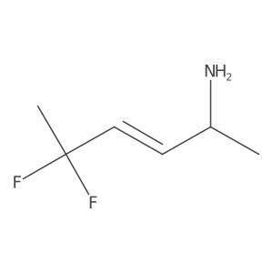 5,5-Difluorohex-3-en-2-amine结构式