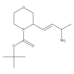 Tert-butyl 3-(3-aminobut-1-en-1-yl)morpholine-4-carboxylate Structure