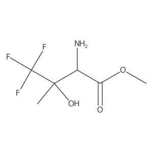 Methyl 2-amino-4,4,4-trifluoro-3-hydroxy-3-methylbutanoate Structure