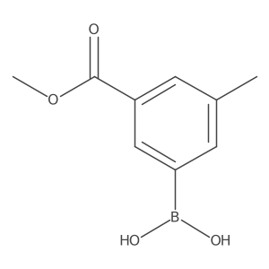 3-Methoxycarbonyl-5-(methyl-d3)-phenylboronic acid结构式