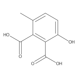 3-Hydroxy-6-methylbenzene-1,2-dicarboxylic acid Structure