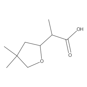 (2R)-2-(4,4-Dimethyloxolan-2-yl)propanoic acid Structure