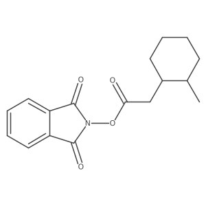 1,3-dioxo-2,3-dihydro-1H-isoindol-2-yl 2-(2-methylcyclohexyl)acetate结构式