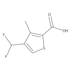 4-(Difluoromethyl)-3-methylthiophene-2-carboxylic acid Structure