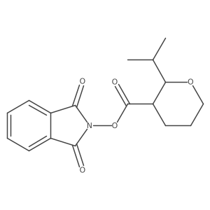 rac-1,3-dioxo-2,3-dihydro-1H-isoindol-2-yl (2R,3R)-2-(propan-2-yl)oxane-3-carboxylate Structure
